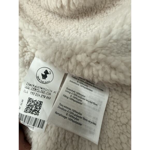 NWT Save the Duck Women's Hooded Quilted Down Puffer Jacket Winter Coat Blush S - Picture 7 of 9